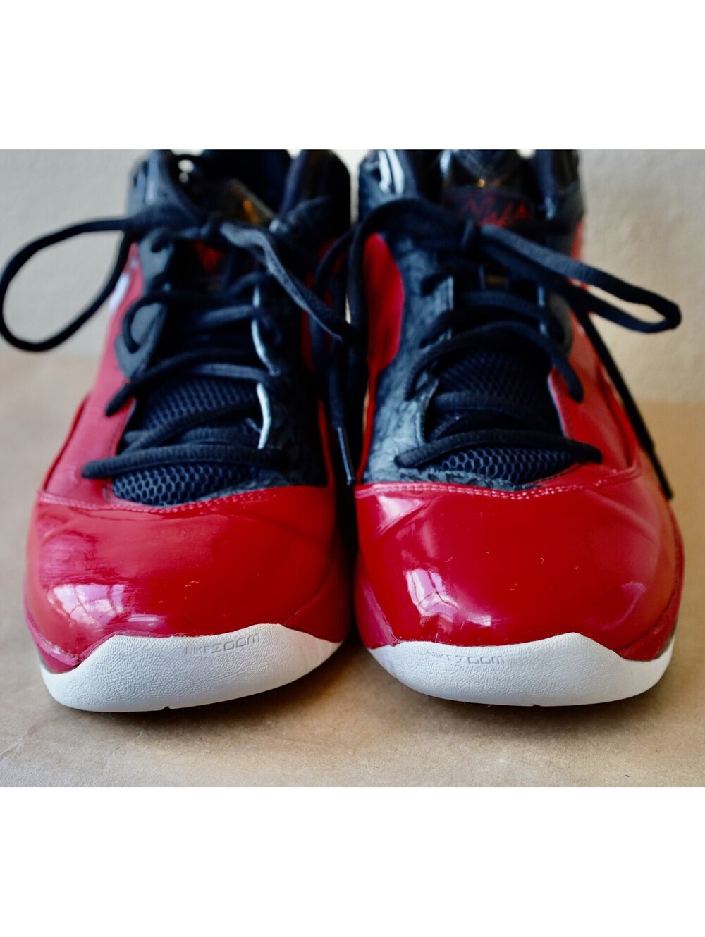 Size 9.5 - Air Jordan Melo M8 Gym Red Mens - Picture 2 of 8
